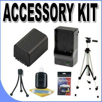 BP511 Replacement Battery/External Rapid Charger BigVALUEInc Accessory Saver Tripod Bundle f/ Canon EOS & Powershot Cameras