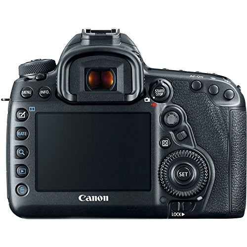 Canon EOS 5D Mark IV DSLR Camera (Body Only) 3 Piece Filter + Memory Kit w/ 17-40mm 4.0 USM L Lens - International Model