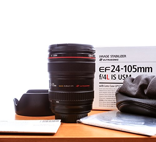 Canon EF 24-105mm f/4 L IS USM Lens for Canon EOS SLR Cameras - White Box Bulk Packaging