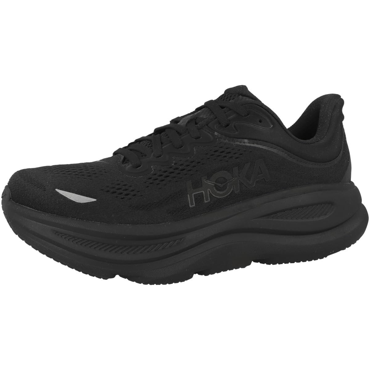 Hoka Men's Bondi 9 Sneaker, Black/Black, 9