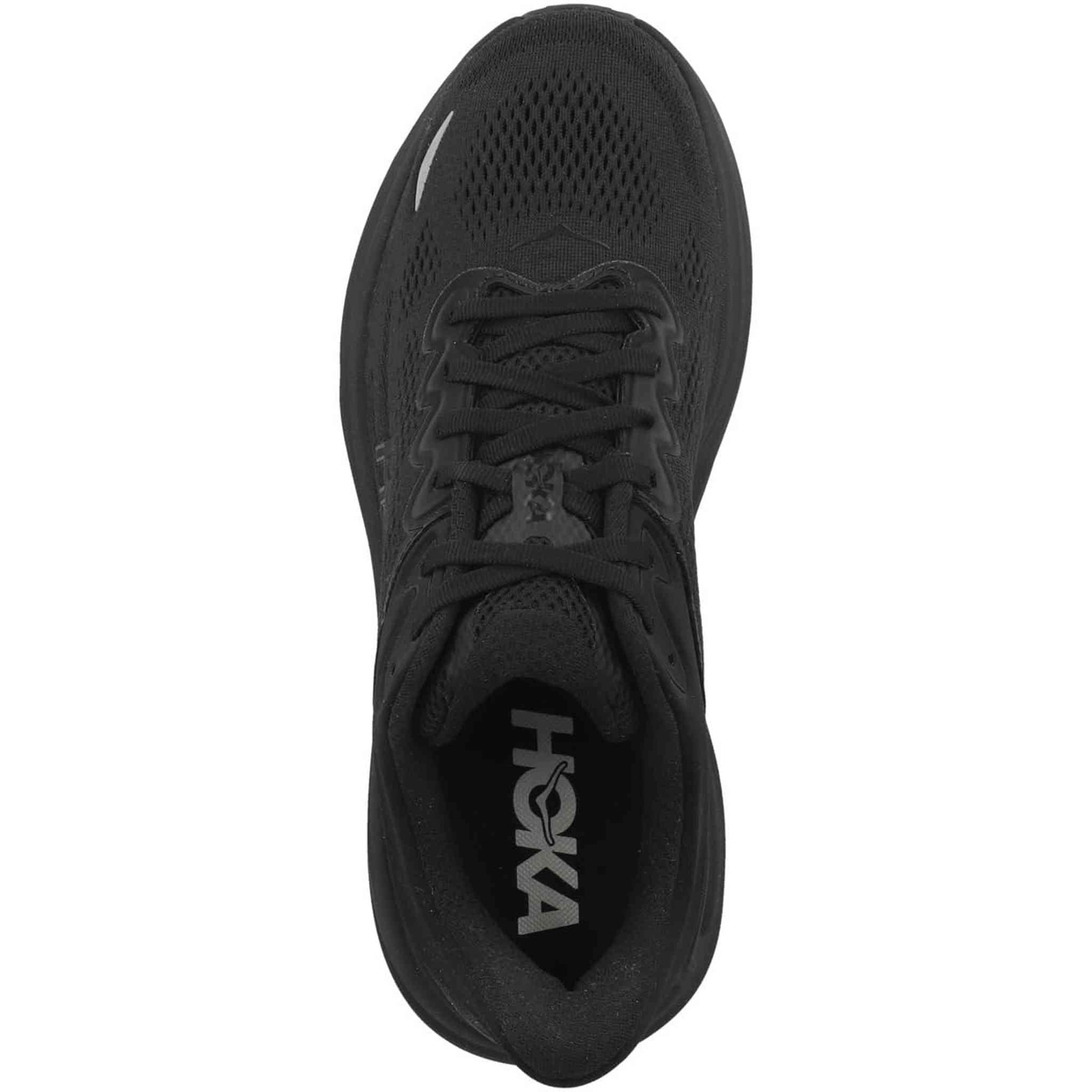 Hoka Men's Bondi 9 Sneaker, Black/Black, 9