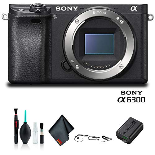 Sony Alpha a6300 Mirrorless Camera Black ILCE6300/B Starter Kit