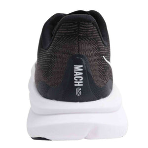 Hoka Women's Mach 6 Sneaker, Black/White, 7