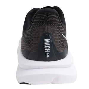 Hoka Women's Mach 6 Sneaker, Black/White, 8.5