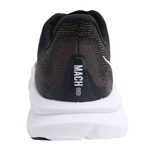 Hoka Women's Mach 6 Sneaker, Black/White, 6.5