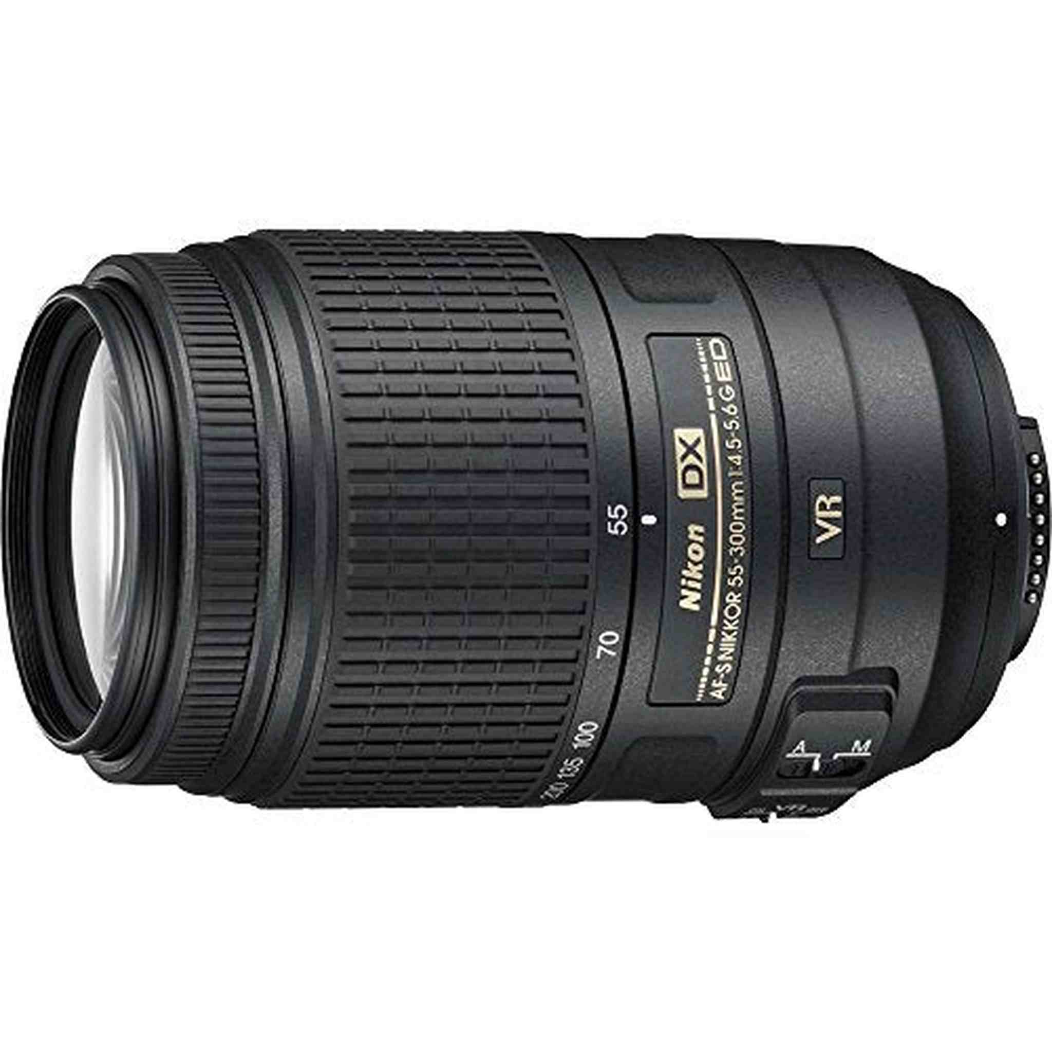 Nikon 2197-IV AF-S DX NIKKOR 55-300mm f/4.5-5.6G ED Vibration Reduction Zoom Lens with Auto Focus for DSLR Cameras Inter - Used Nikon