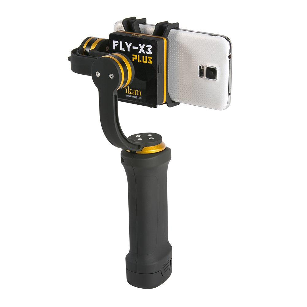 Ikan FLY-X3-PLUS 3-Axis Smartphone Gimbal Stabilizer Includes GoPro, Small and Larger Gimbal Cradles - Used ikan