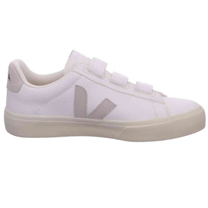 Veja Recife Logo Chromefree Womens Casual Trainers in White Black - 7 US