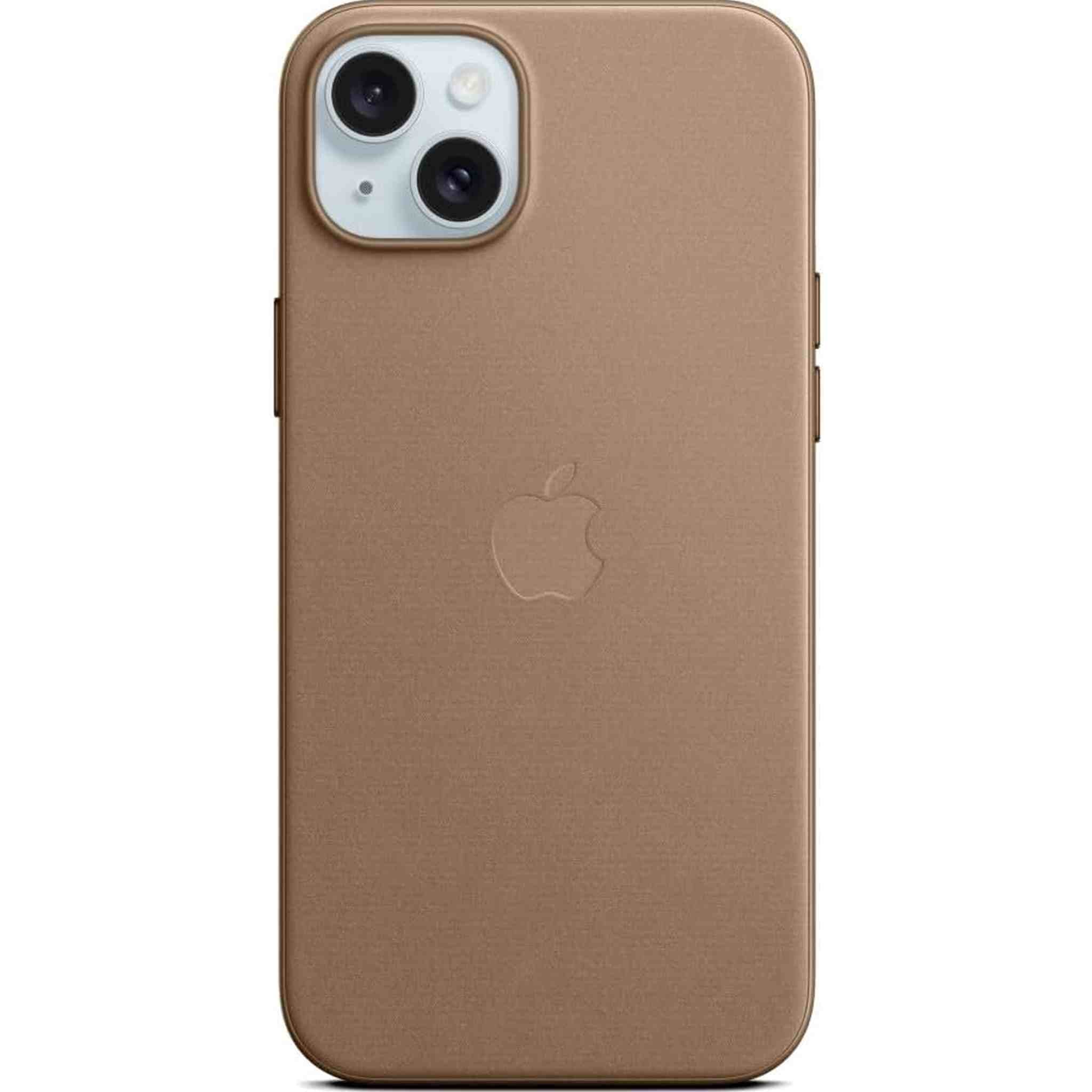 Apple iPhone 15 Plus FineWoven Case with MagSafe - Taupe Apple