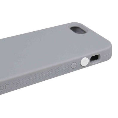 The Joy Factory Jugar Soft Silicone Case with Metal Frame for iPhone5/5S, CSD101 Gray