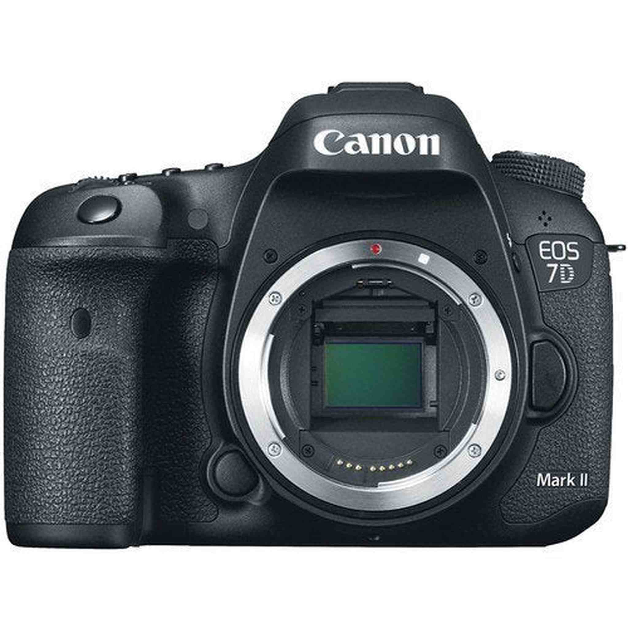 Canon EOS 7D Mark II DSLR Camera Body + 32GB Card + Camera CASE + Tripod - International Vesion No Warranty Canon