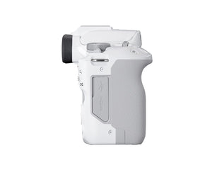 Canon EOS R50 Mirrorless Vlogging Camera Body Only/White , RF Mount, 24.2 MP, 4K Video, DIGIC X Image Processor, Subject Detection & Tracking, Compact, Smartphone Connection, Content Creator