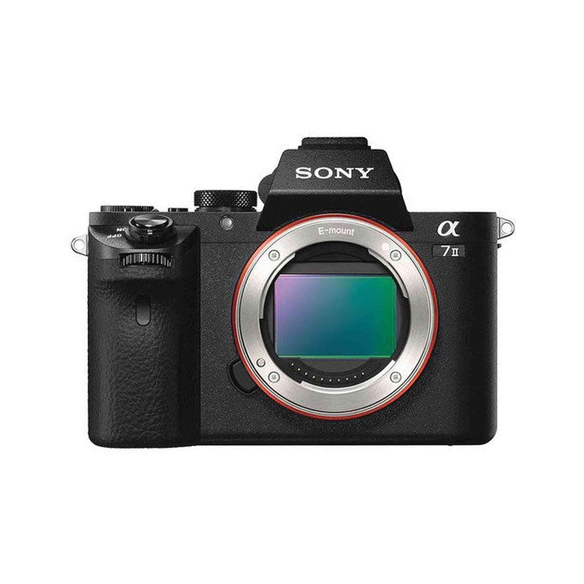 Sony Alpha a7 II Mirrorless Camera ILCE7M2/B With Soft Bag, Tripod, Additional Battery, Rode Mic, LED Light, 64GB Memory Card, Sling Soft Bag, Card Reader , Plus Essential Accessories