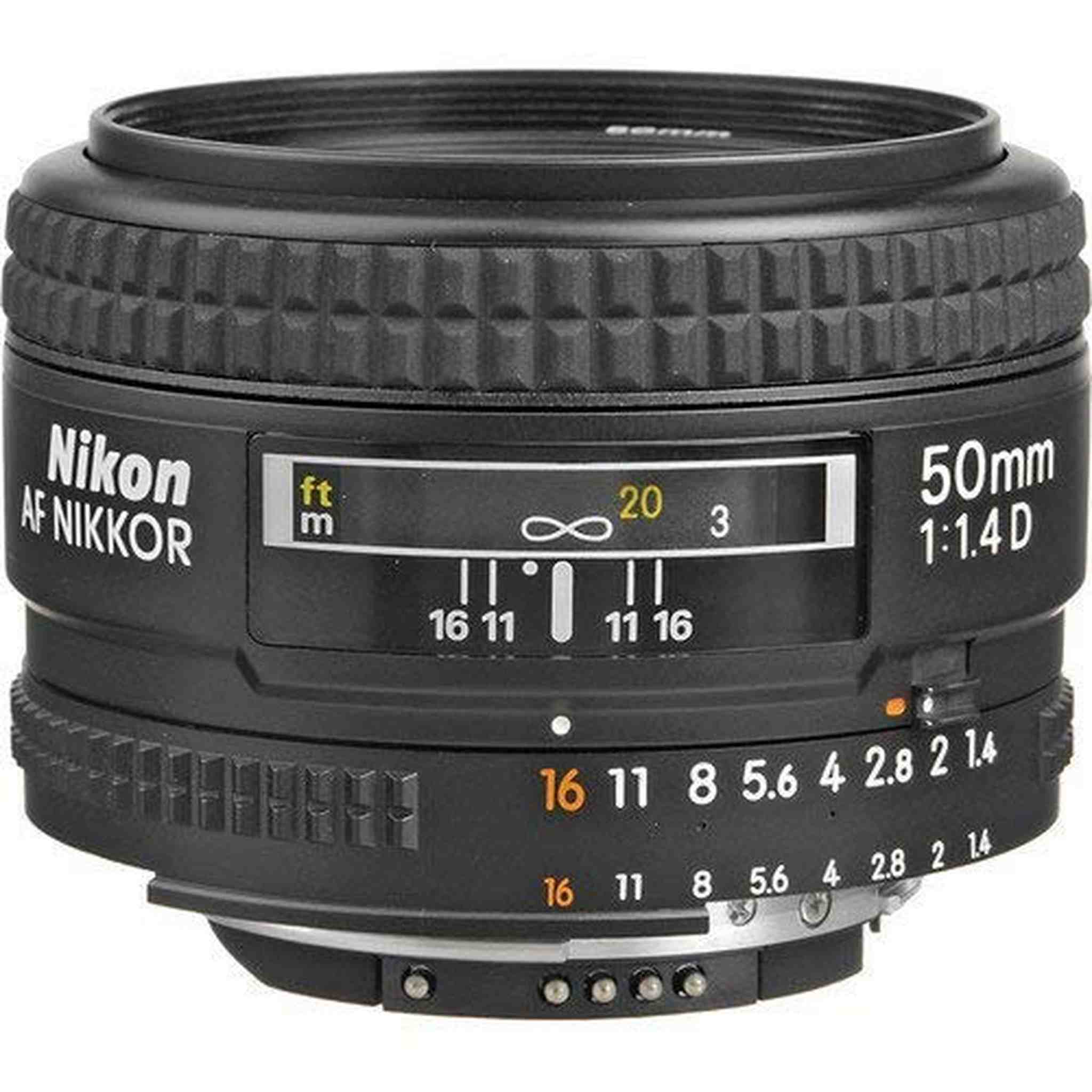 Nikon AF FX NIKKOR 50mm f/1.4D Fixed Zoom Lens with Auto Focus for Nikon DSLR Cameras International Version No Warranty - Used Nikon