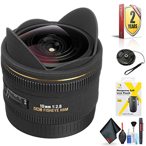 Sigma 10mm F2.8 EX DC HSM Fisheye for Sigma SA Mount + Accessories (International Model)