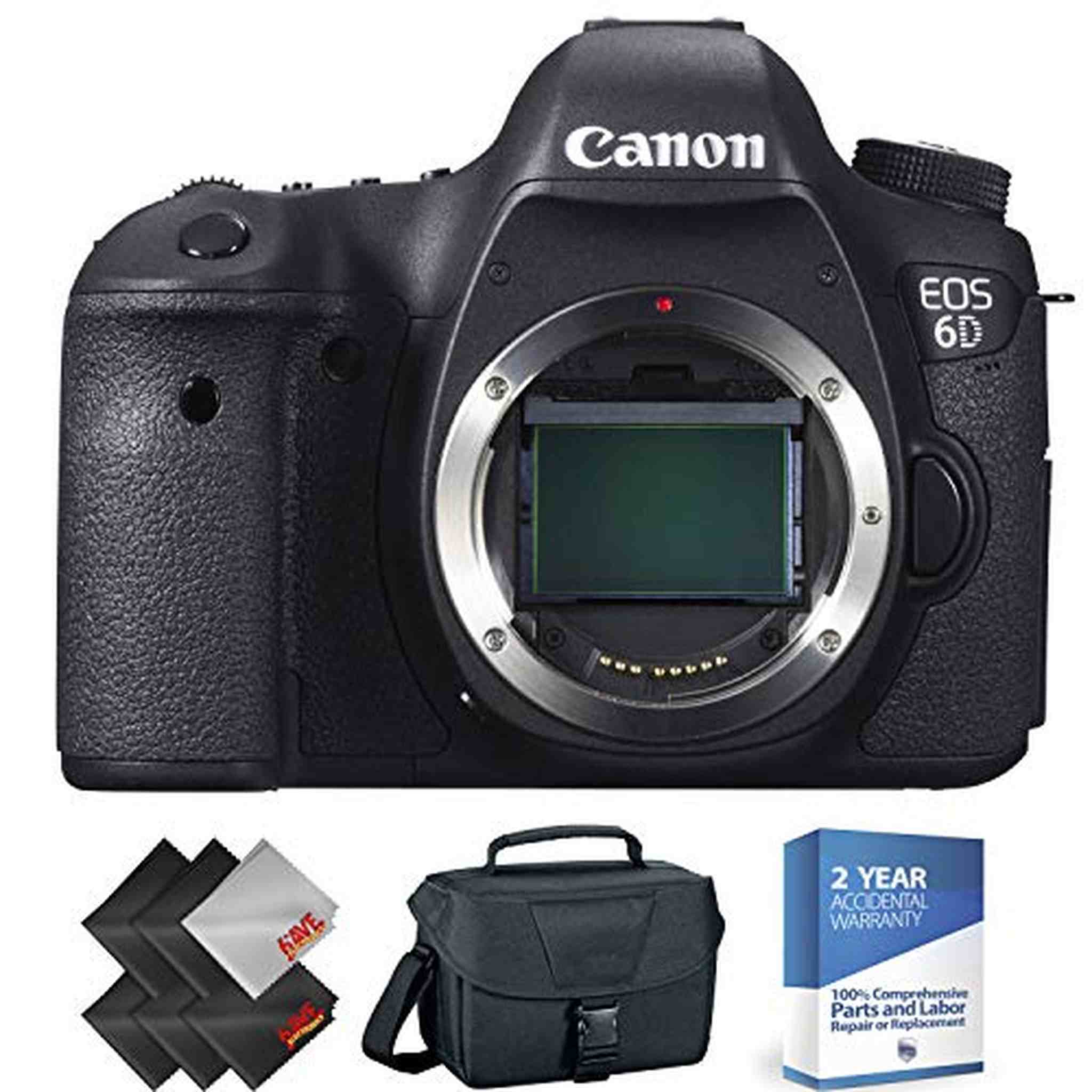 Canon EOS 6D DSLR Camera Body Only - Open Box + 2 Year Accidental Warranty Canon