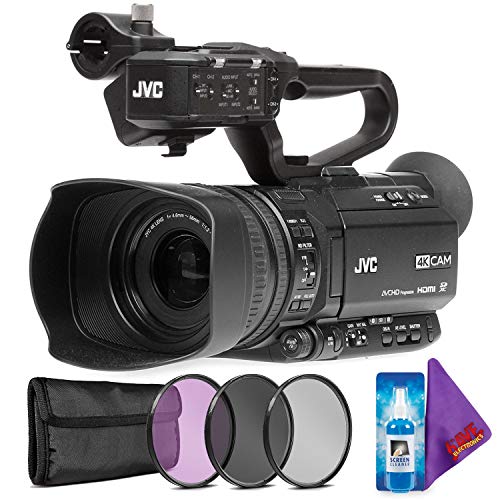 JVC GY-HM180 Ultra HD 4K Camcorder with HD-SDI + Creative Filter Kit