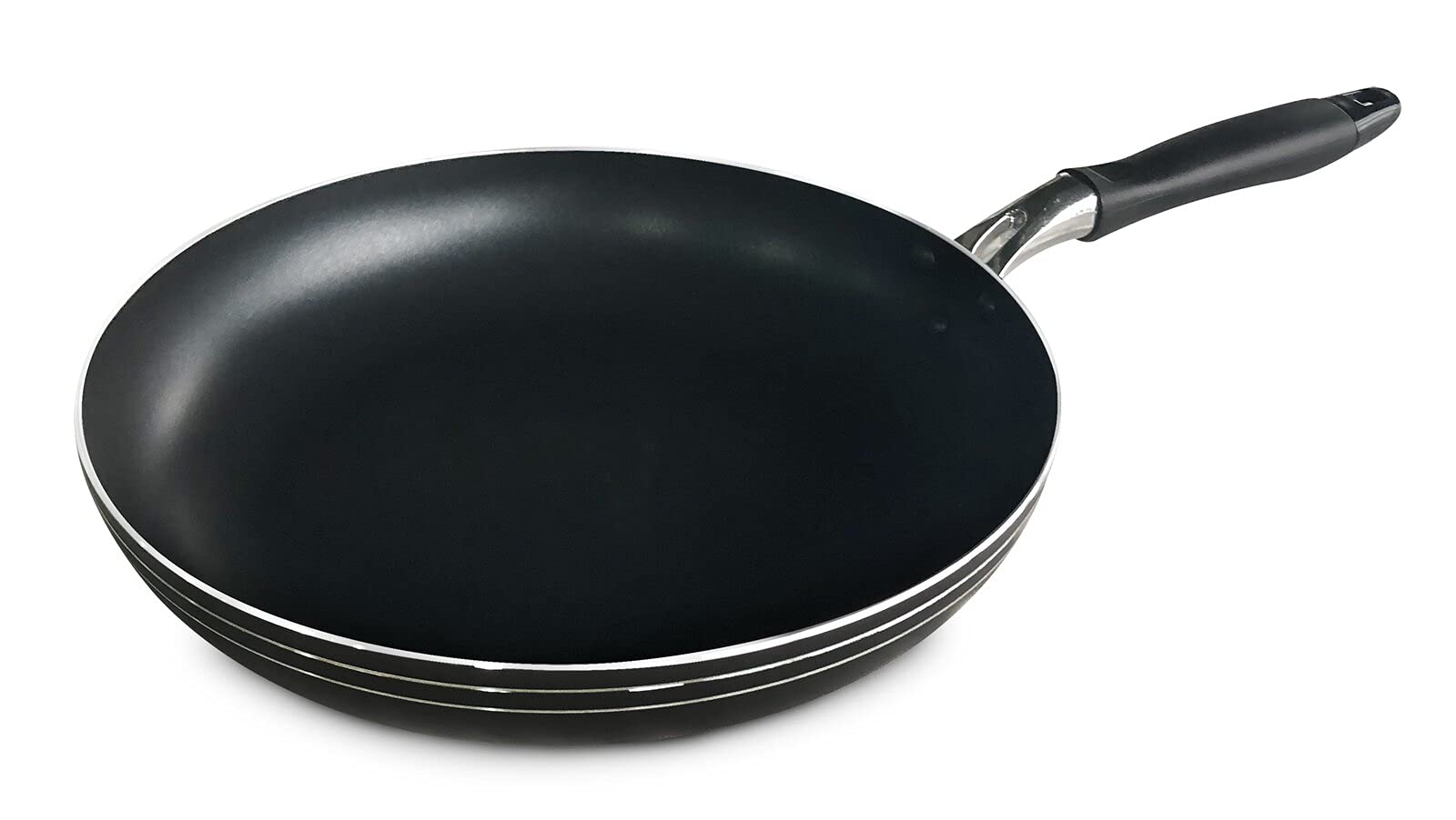 Bene Casa - Aluminum Non-stick Frying Pan with Cool Touch Handle 10" Diameter - Stackable for Simple Storage - Dishwasher Safe