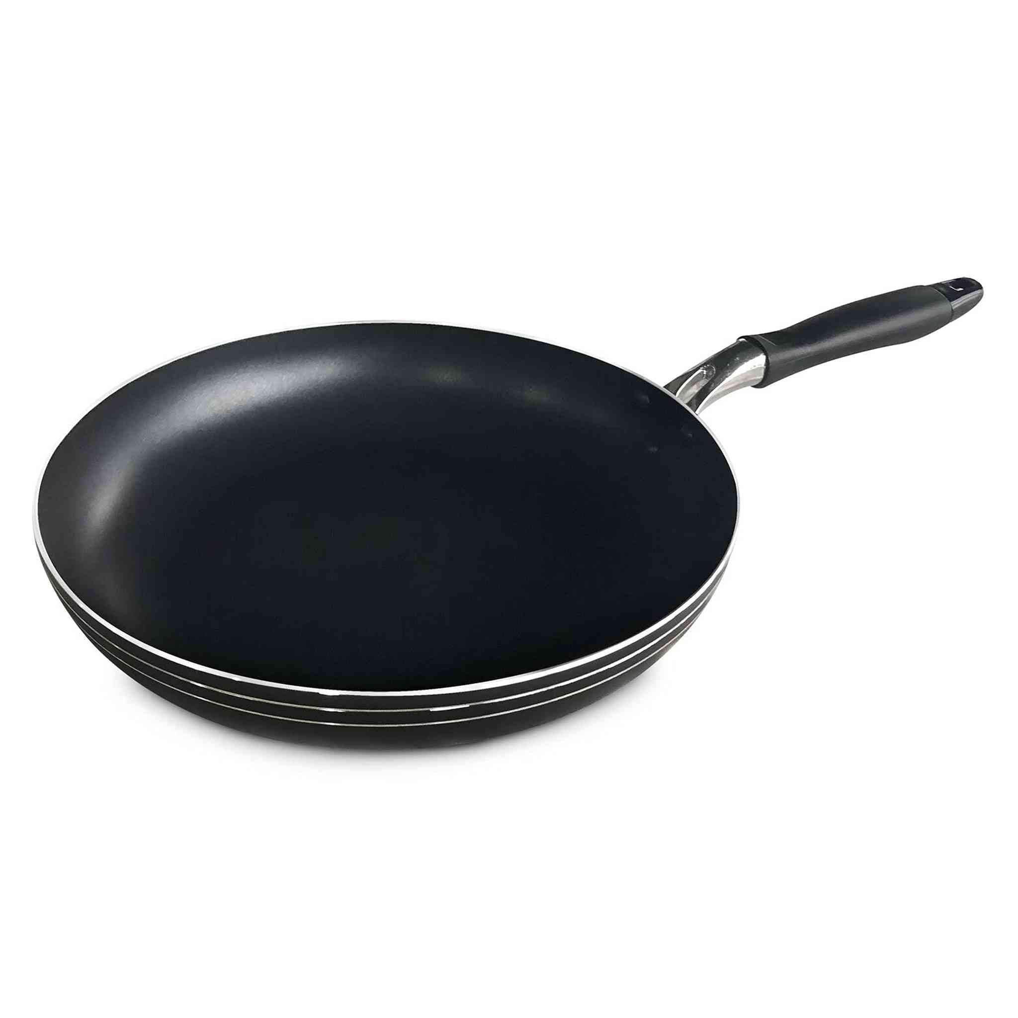 Bene Casa - Aluminum Non-stick Frying Pan with Cool Touch Handle 10" Diameter - Stackable for Simple Storage - Dishwasher Safe