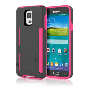 Incipio Stowaway for Samsung Galaxy S5 - Gray/Light Pink