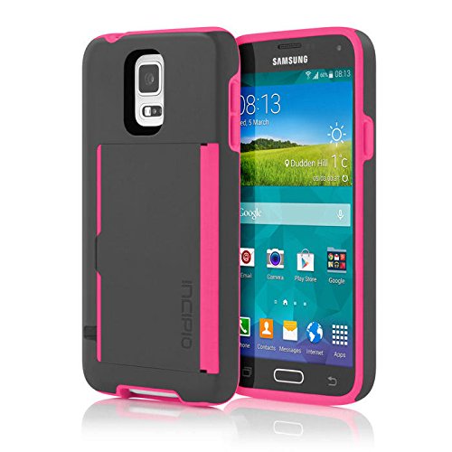 Incipio Stowaway for Samsung Galaxy S5 - Gray/Light Pink