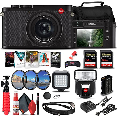 Leica Q2 Digital Camera + SF40 Flash + 2x 64GB Memory Card + More Bundle