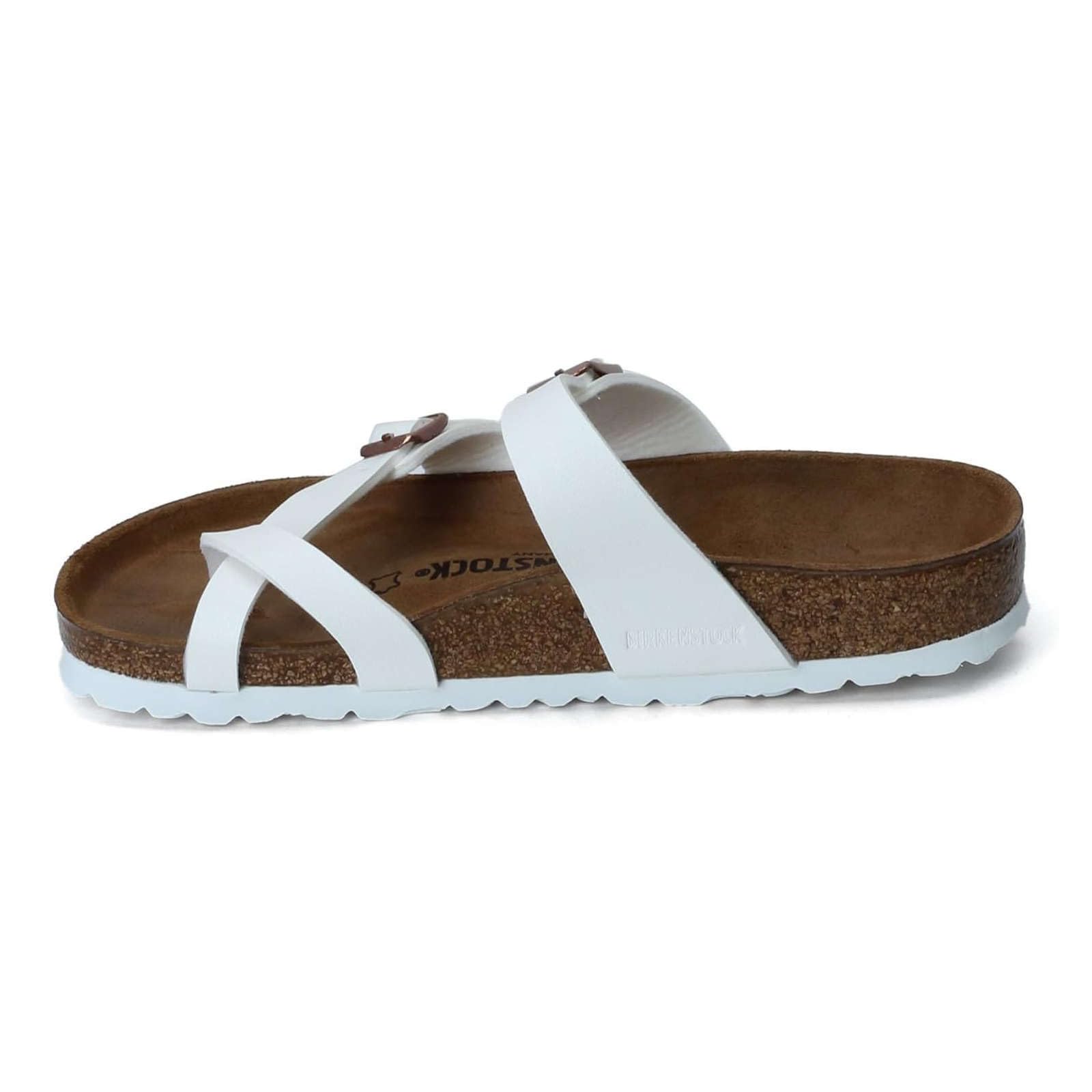 Birkenstock Unisex Mayari Birko-Flor White Sandals 10 W / 8 M US
