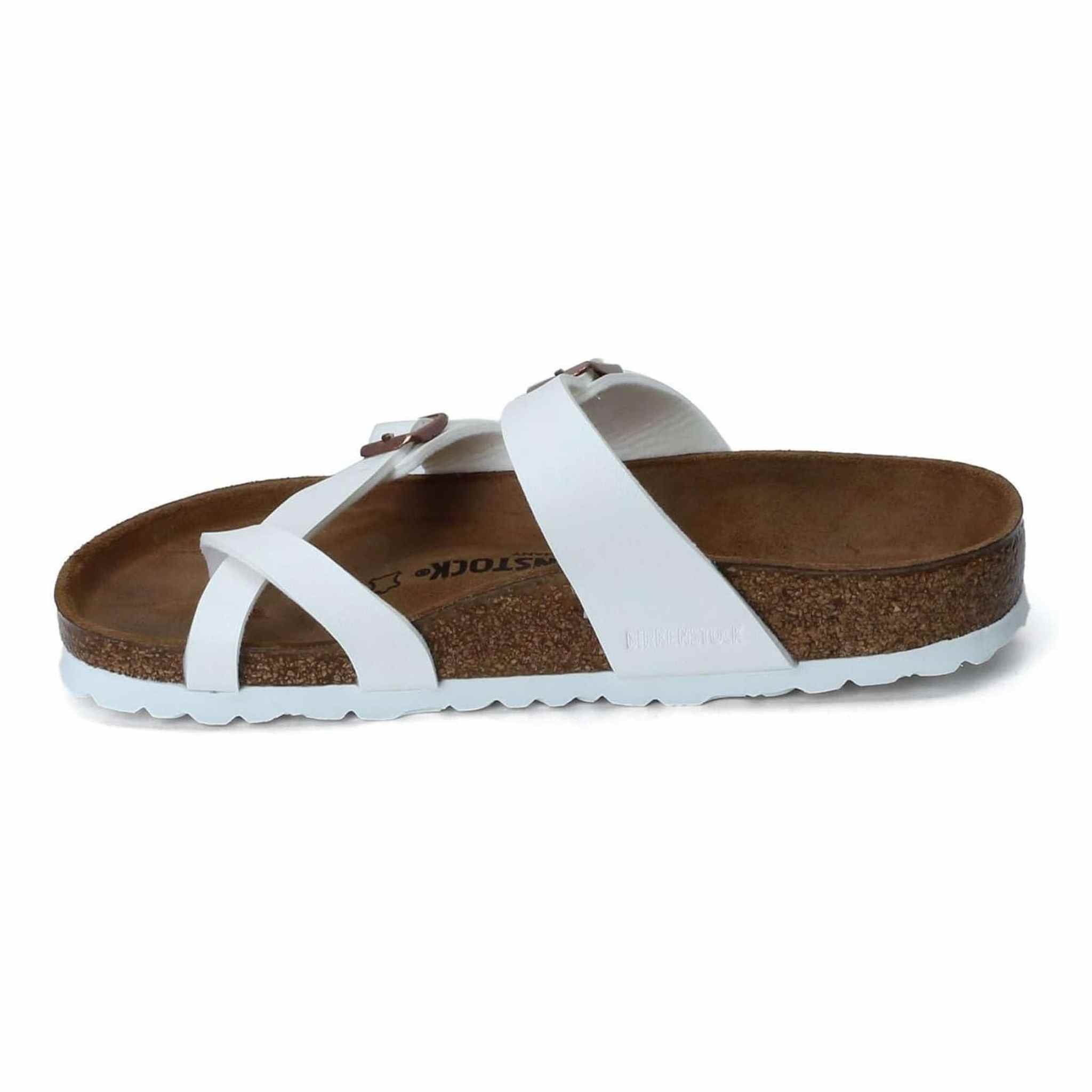 Birkenstock Unisex Mayari Birko-Flor White Sandals 10 W / 8 M US Birkenstock