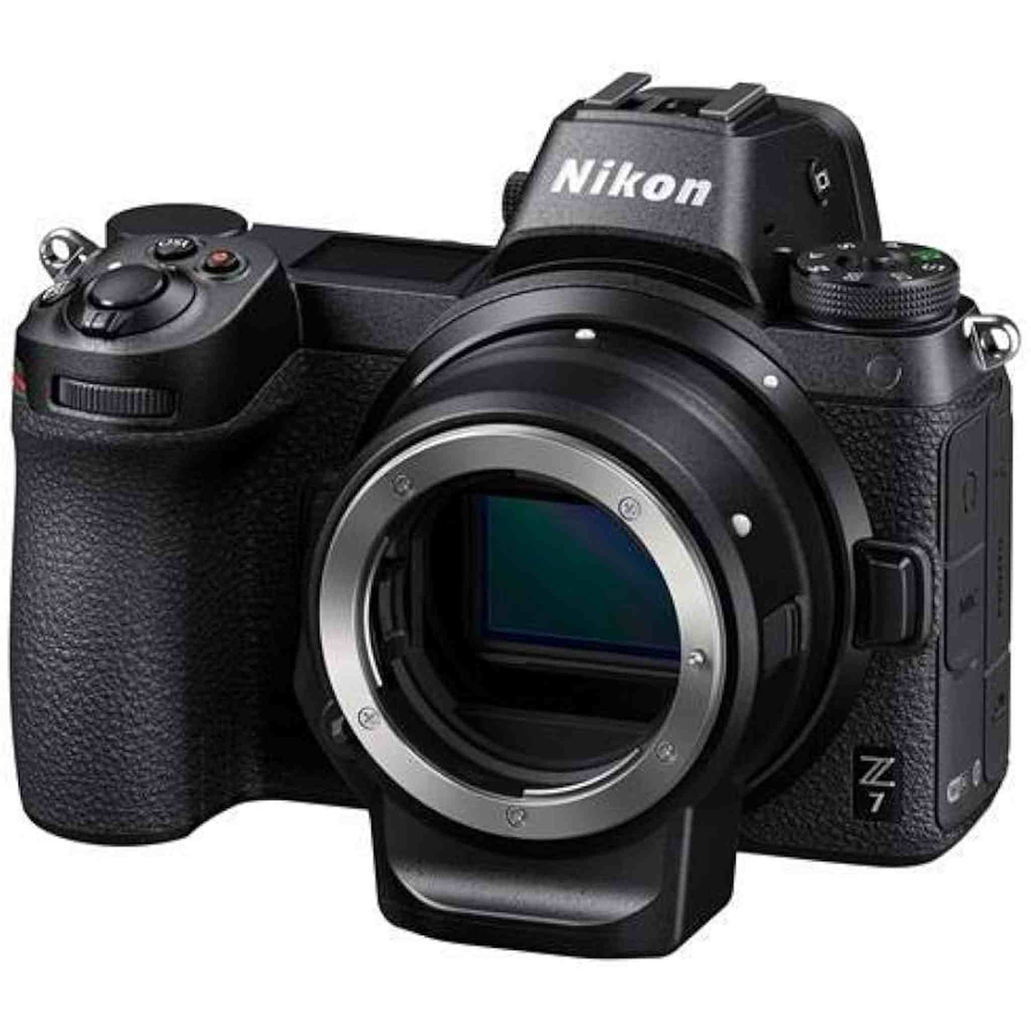 Nikon Z7 FX-Format Mirrorless Camera Body w/NIKKOR Z 24-70mm f/4 S with Nikon Mount Adapter FTZ II