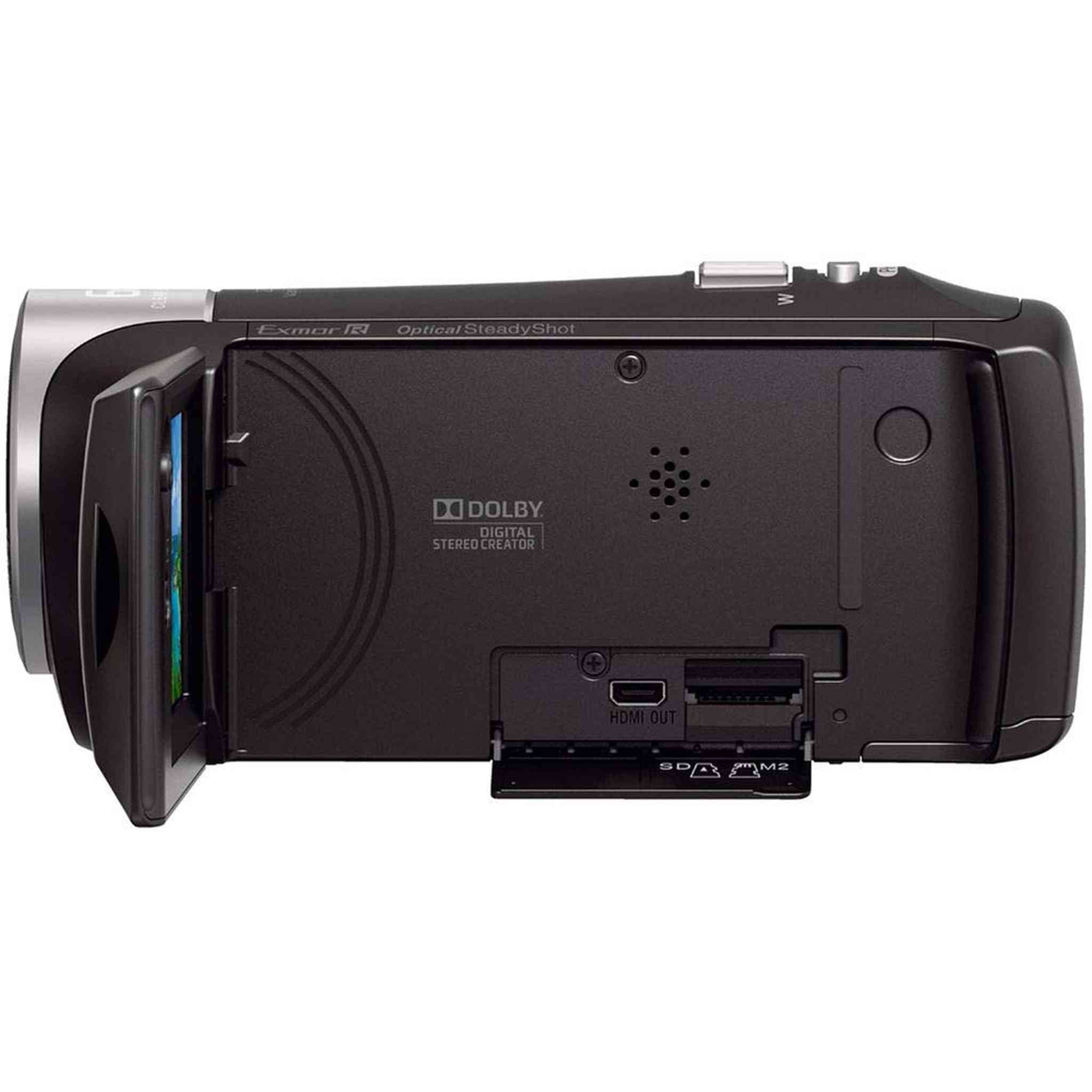 Sony HDR-CX405 HD Handycam with Editing Software and Cleaning Kit