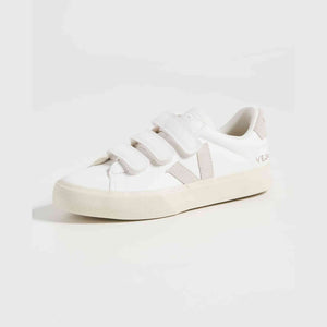 Veja Women's Recife Logo Sneakers, Extra White Natural, 10 Medium US