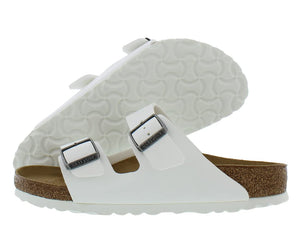 Birkenstock Women's Arizona Birko-Flo White Birko-Flor Sandals - 37 R EU US Women EU's 6-6.5