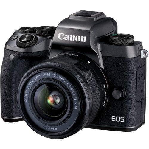 Canon EOS M5 Mirrorless Digital Camera with 15-45mm Lens Advanced Bundle - International Model