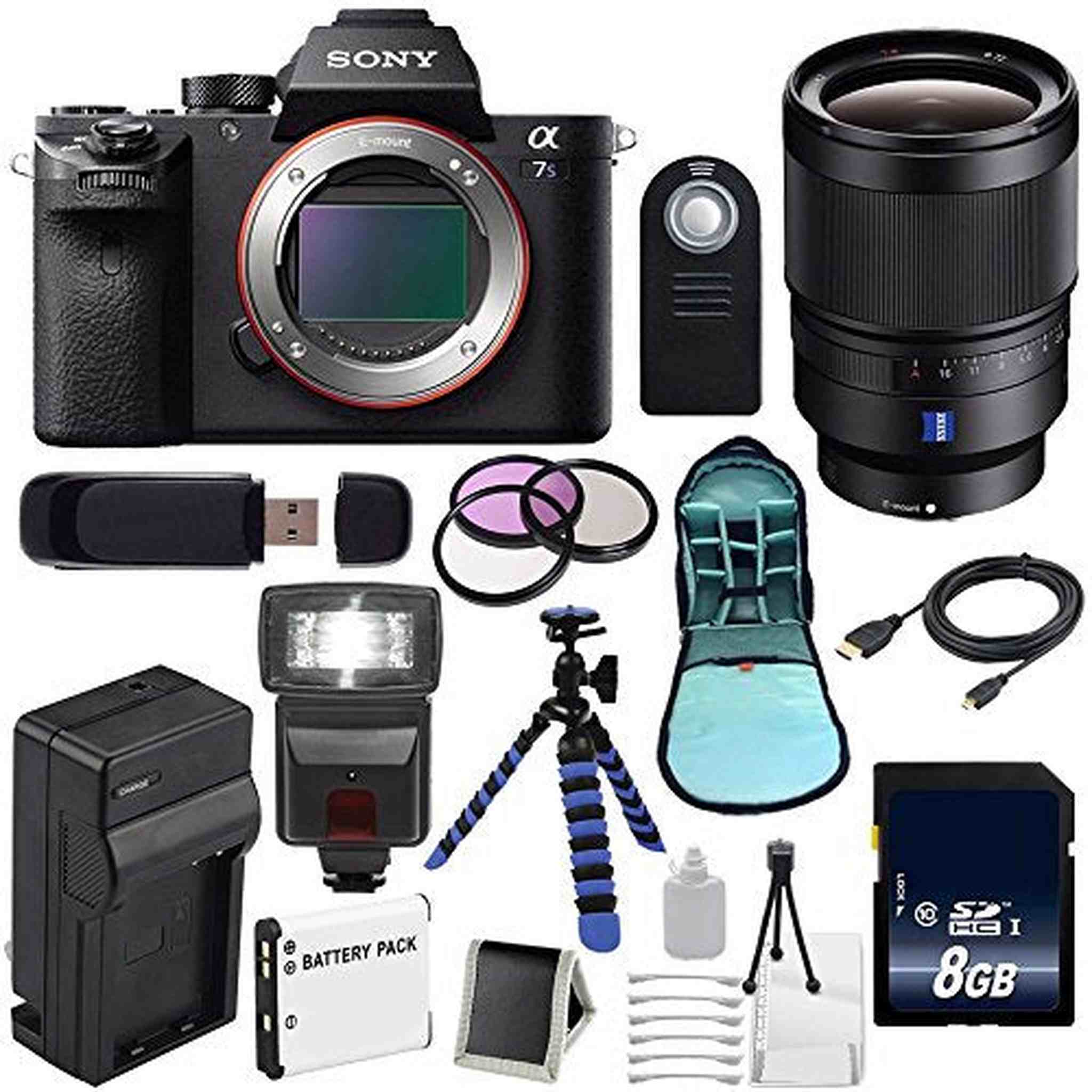 Sony Alpha a7S II a7S Mark II a7SII ILCE7SM2/B Mirrorless Digital Camera International Model + Sony Distagon T FE 35mm