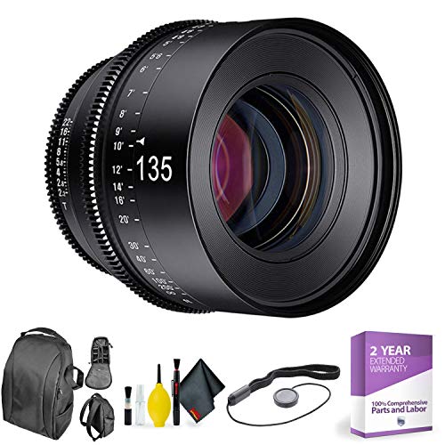 Rokinon Xeen 135mm T2.2 for Micro 4/3 + Deluxe Lens Cleaning Kit Bundle
