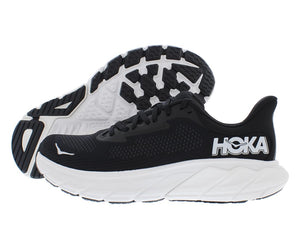 Hoka Men's Arahi 7 Sneaker, Black/White, 10.5