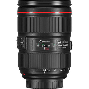 6Ave Canon EF 24-105mm f/4L IS II USM Lens 1380C002 White Box + 77mm 3 Piece Filter Kit + 128GB SDXC Class 10 Memory Card + SD Card USB Reader +
