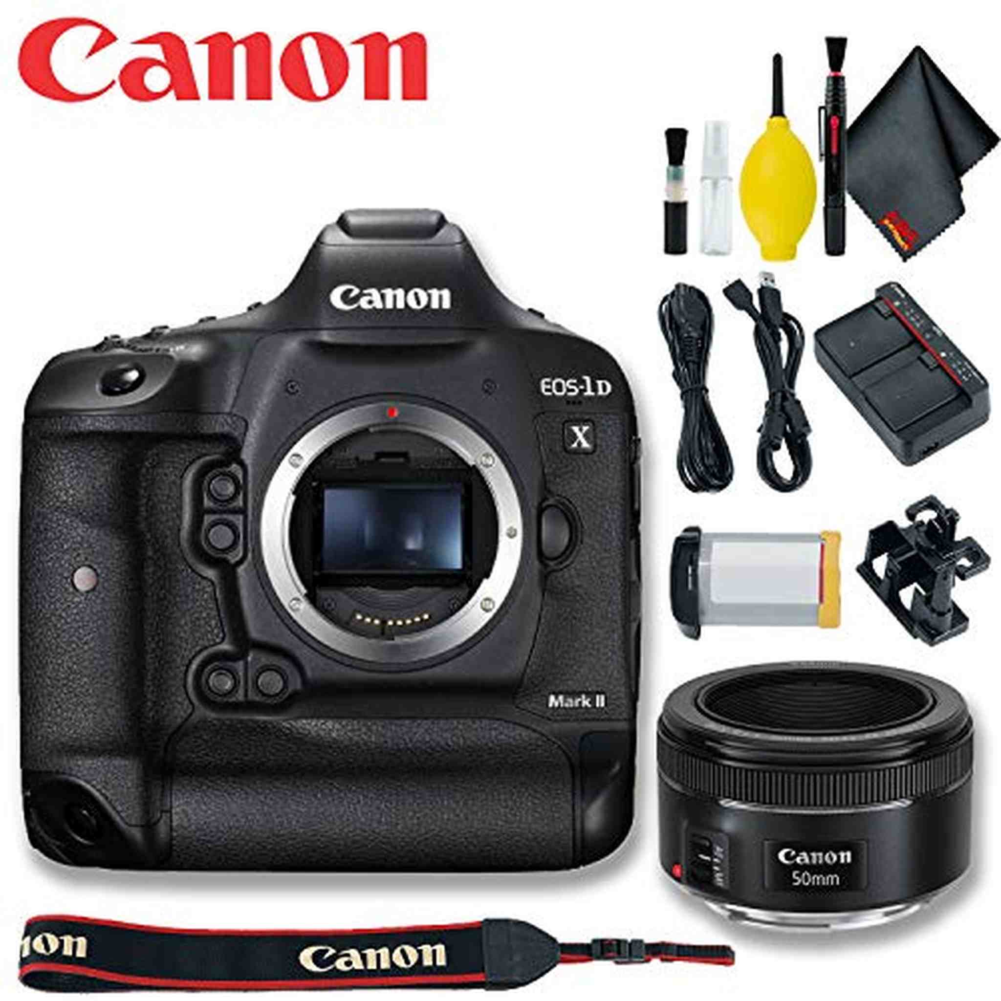Canon EOS-1D X Mark II DSLR Camera Basic Kit International Model