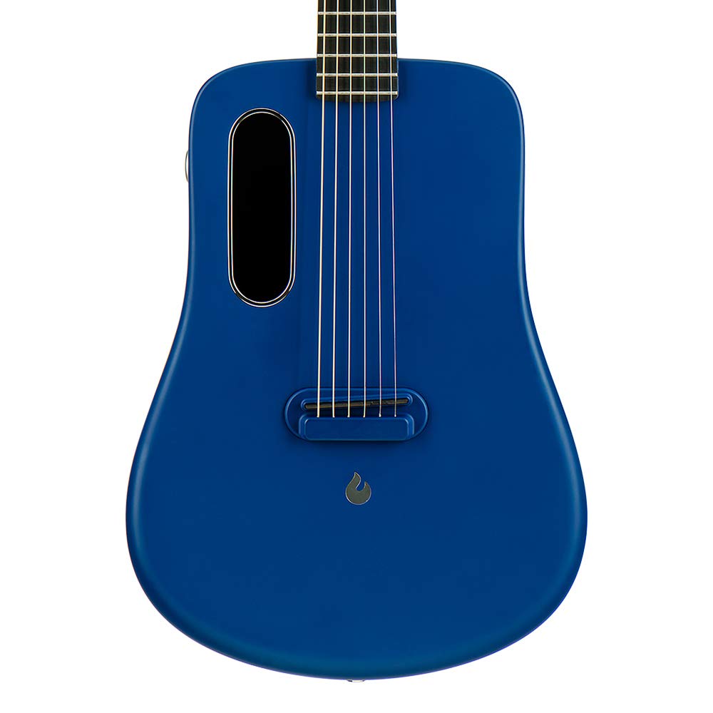 LAVA ME 2 36 inch Carbon Fiber Guitar with effects Acoustic Electric Guitar with Picks Hard Case (Freeboost-Blue)