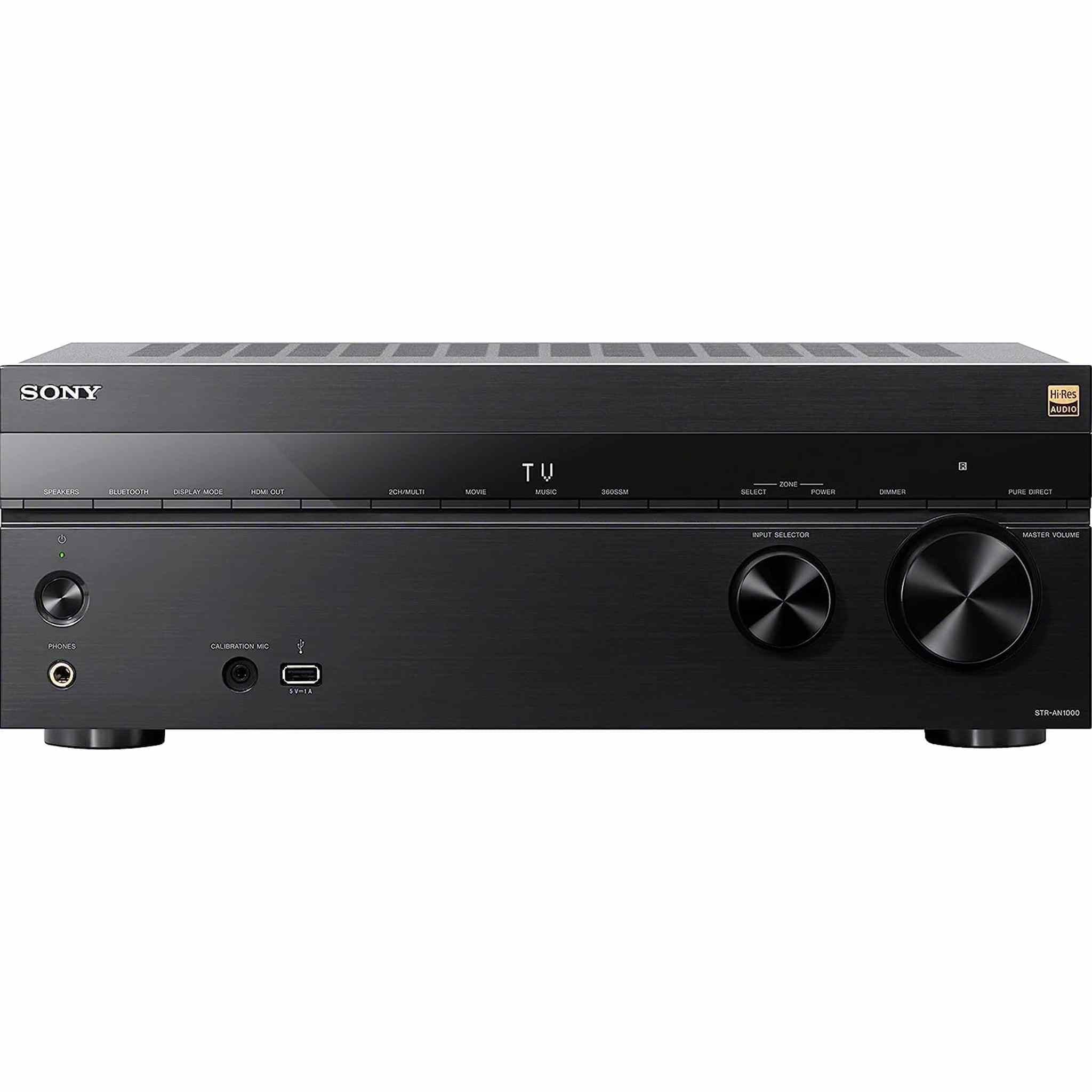 Sony STR-AN1000 7.2 CH Surround Sound Home Theater 8K A/V Receiver: Dolby Atmos, DTS:X, Digital Cinema Auto Calibration IX, Bluetooth, WiFi, Google Chromecast, Spotify connect, Apple AirPlay, HDMI 2.1 - Reconditioned Sony