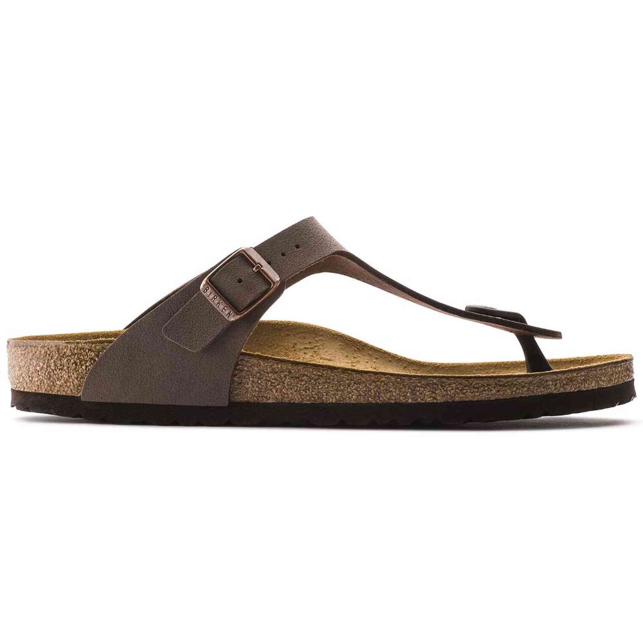 Birkenstock 43731 Gizeh Women's Style Sandal, Mocca Nubuk, 8