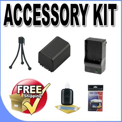 FV70 Lithium Ion Replacement Battery Accessory Saver Kit Bundle f/ Sony Camcorders