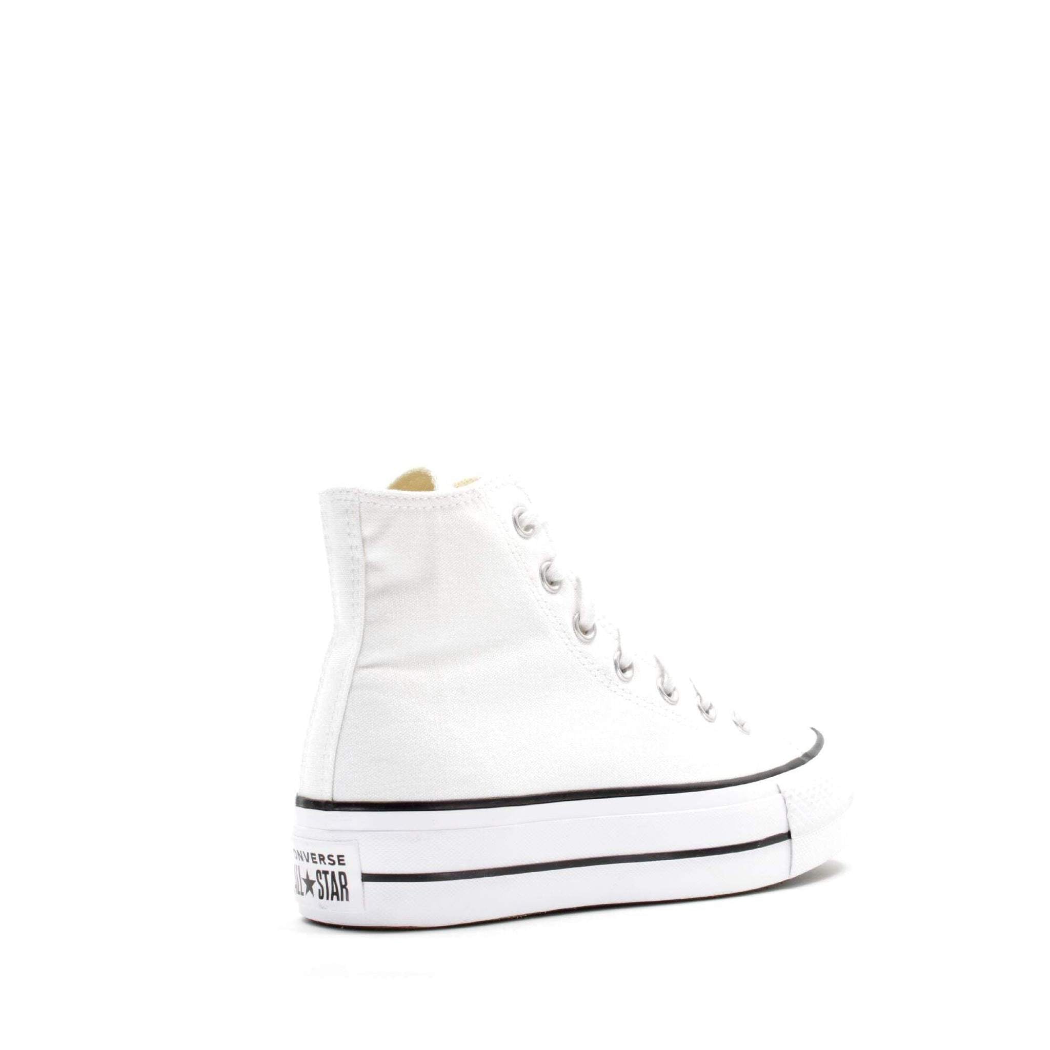 Converse Women's Chuck Taylor All Star Lift High Top Sneakers, White/Black/White, 8 Medium US