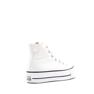 Converse Women's Chuck Taylor All Star Lift Clean Sneaker, White/Black/White, 7.5