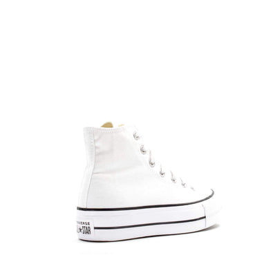 Converse Women's Chuck Taylor All Star Lift High Top Sneakers, White/Black/White, 9 Medium US