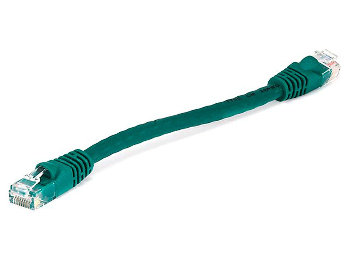 Monoprice 0.5FT 24AWG Cat6 550MHz UTP Ethernet Bare Copper Network Cable - Green