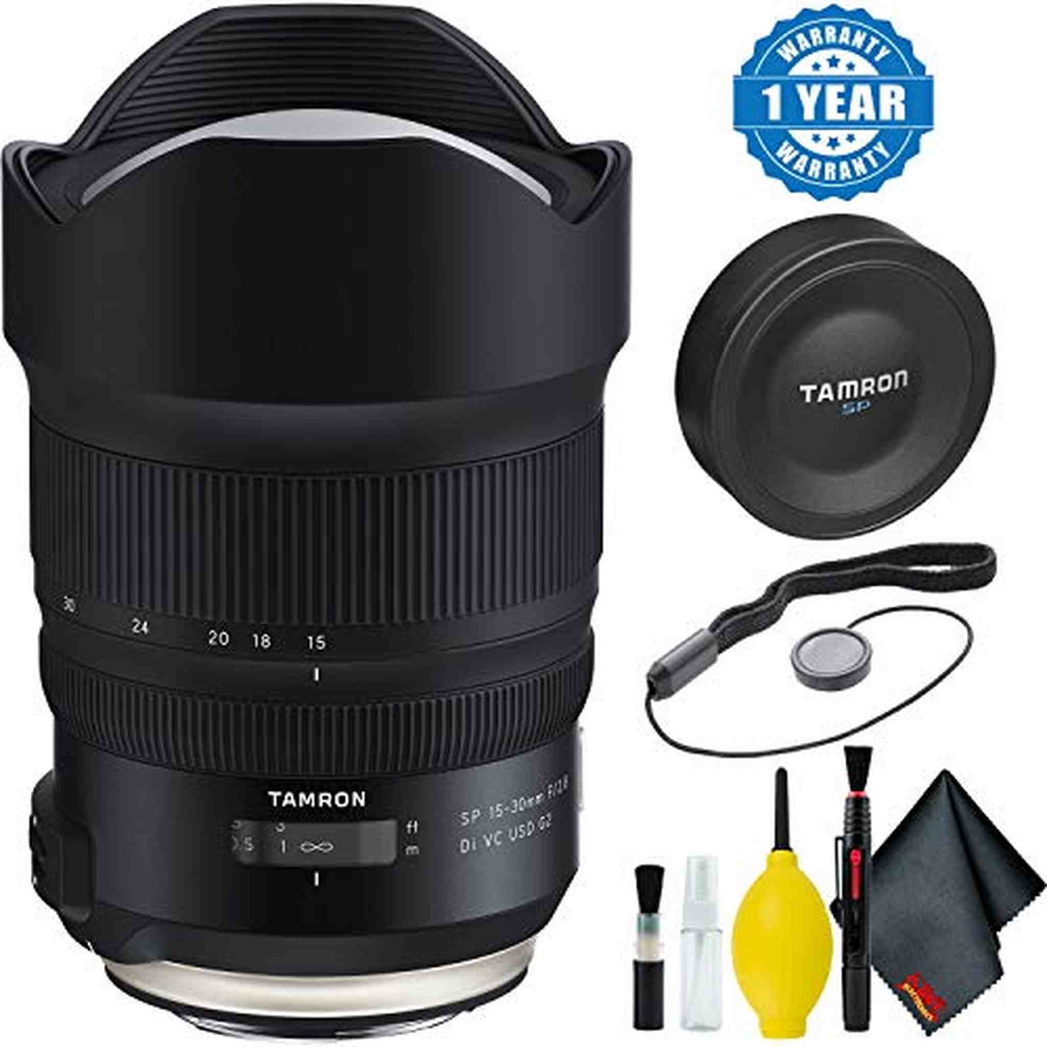 Tamron SP 15-30mm f/2.8 Di VC USD G2 Lens for Nikon F International Version Bundle