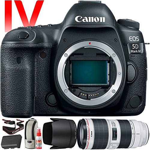 Canon EOS 5D Mark IV DSLR Camera with 70-200mm f/2.8L Lens (International Version) Bundle