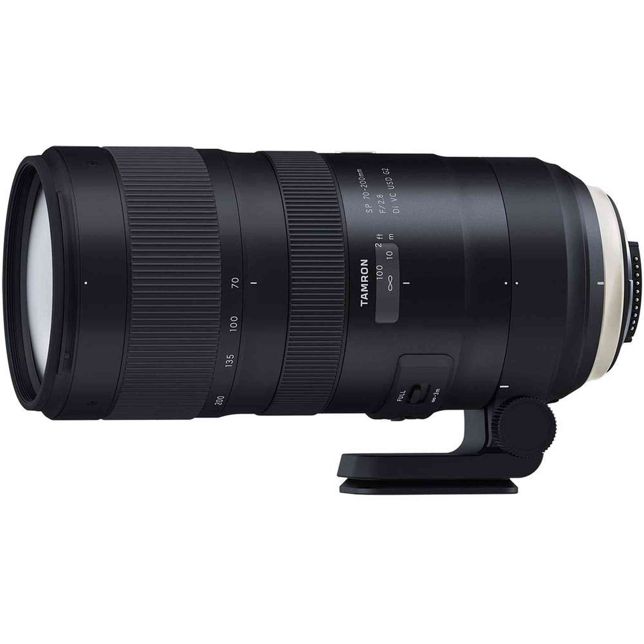 Tamron SP 70-200mm f/2.8 Di VC USD G2 Lens for Nikon F for Nikon F Mount + Accessories International Model with 2 Year Tamron