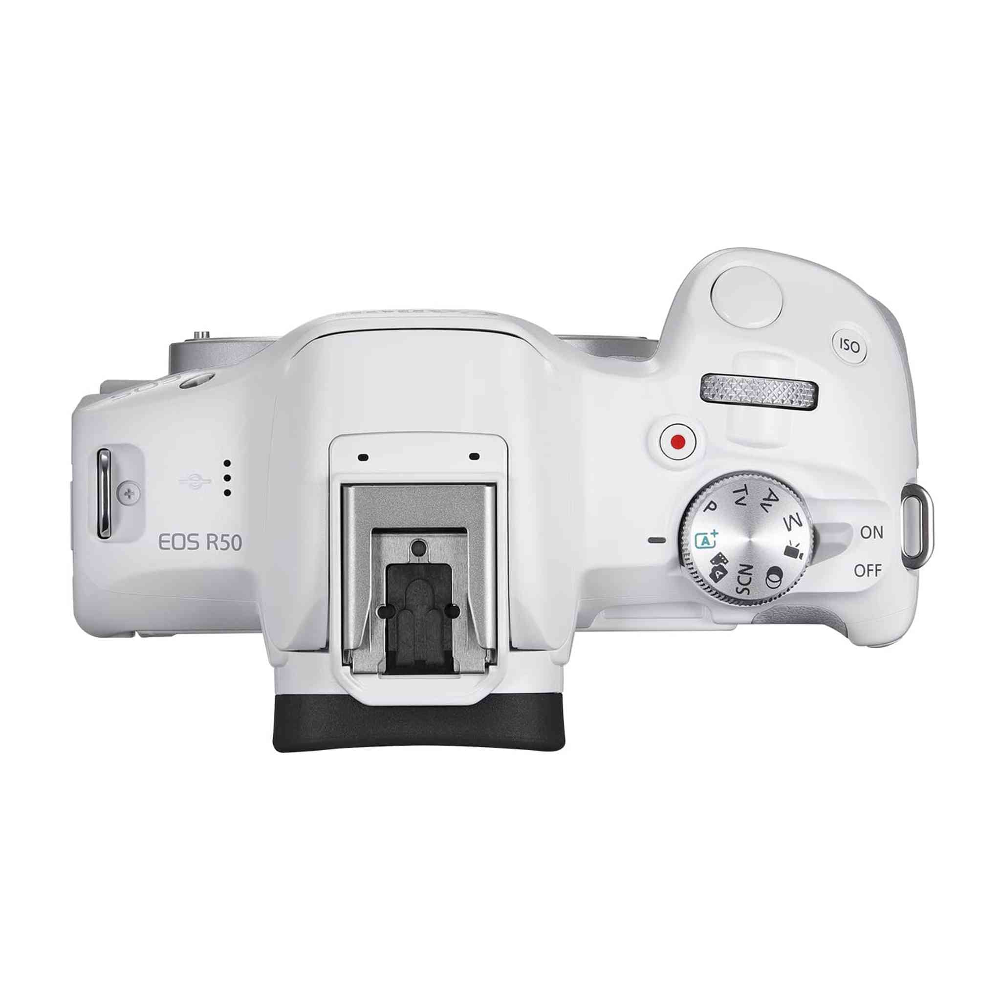 Canon EOS R50 Mirrorless Camera White + 64GB Card + Bag + Charger + Battery + More Canon